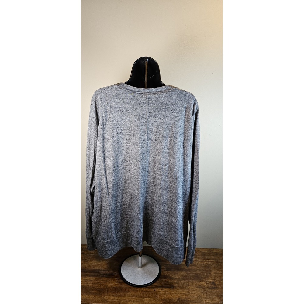 Nike Gym Vintage Crew Neck Womens 3X Light Gray AH2862 Shirt Organic Blend - Picture 5 of 6